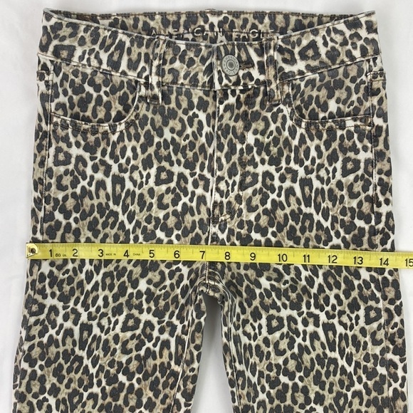 AMERICAN Eagle Leopard Print High-Rise Jegging 0 - Picture 8 of 13